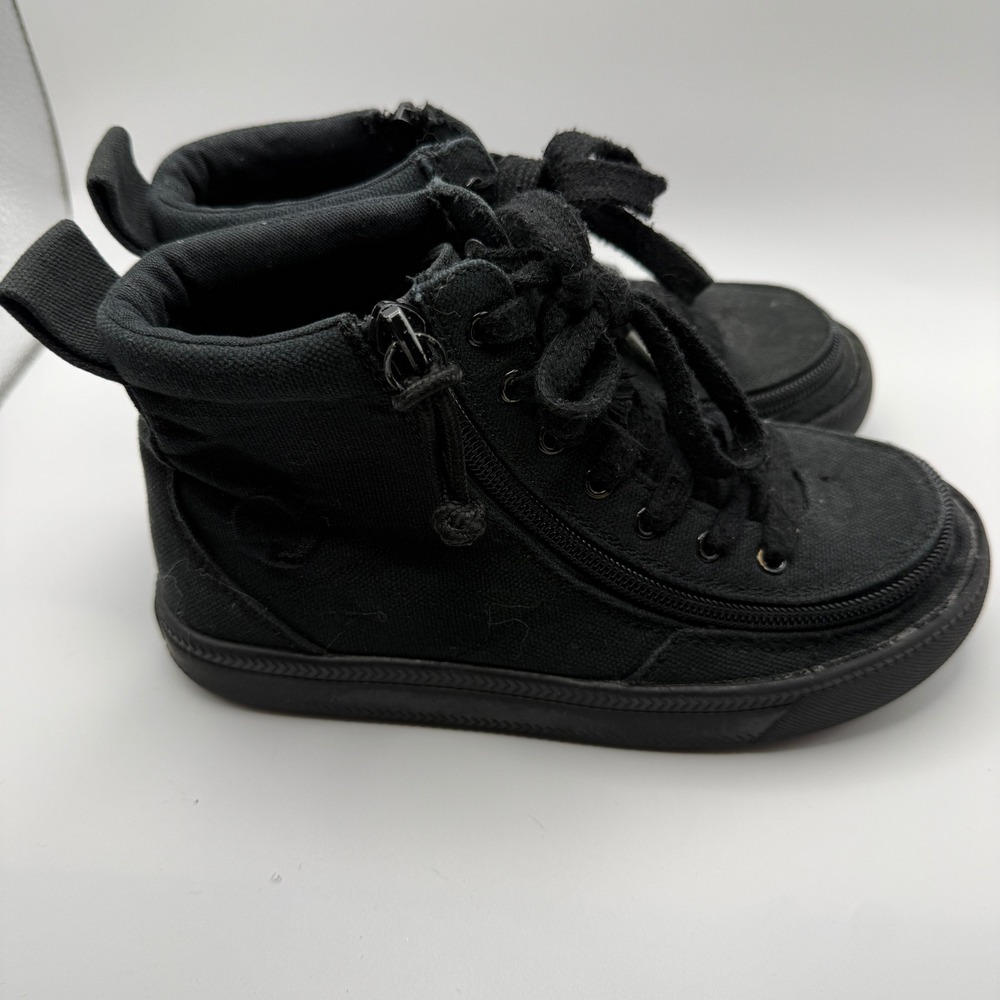 Billy Footwear Kids Classic Lace High Top Black Sneakers BK18006-001 Size 1M